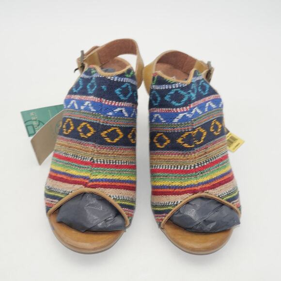 NEW ROPER Women's 8.5 Mika Aztec Tapestry Southwest Sling Back Heel - Picture 8 of 10